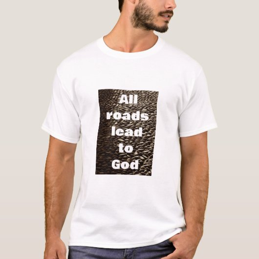 All Roads - geplaveid (licht) T-shirt (Voorkant)