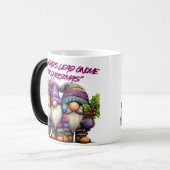 All Roads Lead Gnome For Christmas Magische Mok (Voorkant links)