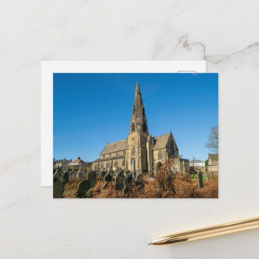 All Saints Church, Salterhebble Briefkaart (Voorkant / Achterkant in situ)