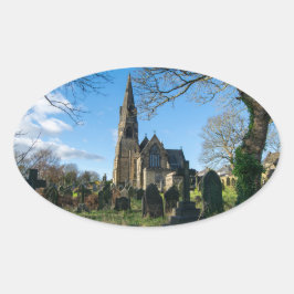 All Saints Church, Salterhebble Ovale Sticker