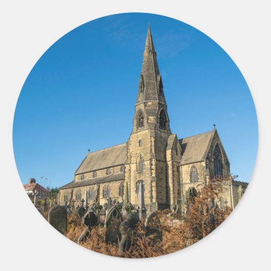 All Saints Church, Salterhebble Ronde Sticker (Voorkant)