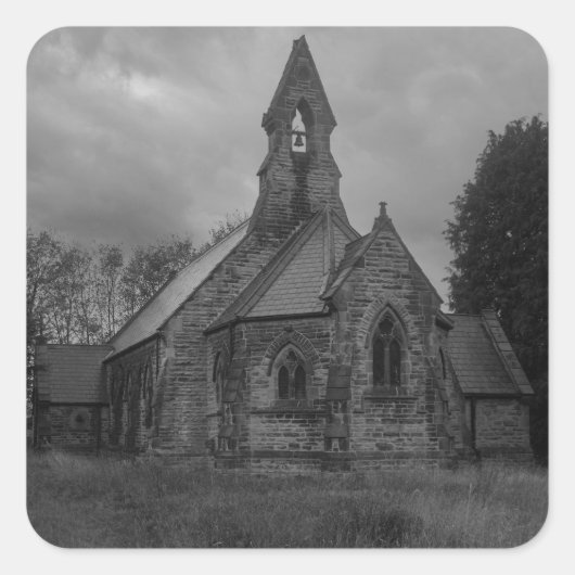 All Saints Church, Whitley Vierkante Sticker (Voorkant)