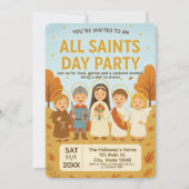 All Saints Day Kostuum Party Uitnodiging (Voorkant)