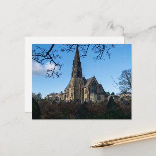 All Saints Kerk, Salterhebble Briefkaart (Voorkant / Achterkant in situ)