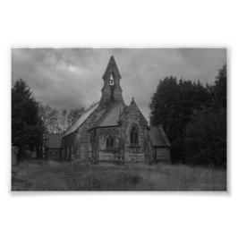 All Saints Kerk, Whitley Foto Afdruk