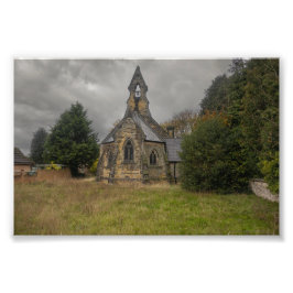 All Saints Kerk, Whitley Foto Afdruk