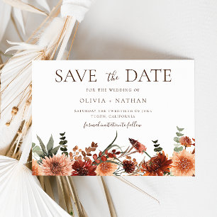All Seasons Divine Boho Wedding Bewaar de datum Save The Date