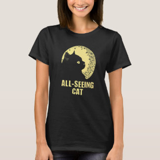 All Seeing Cat  Cat  Humor Kitten Cat Mom  1 T-shirt