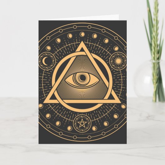 All Seeing Eye Blank Kaart (Voorkant)