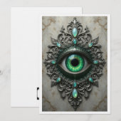 All Seeing Eye Broche Kaart (Voorkant / Achterkant)