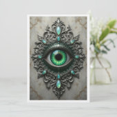 All Seeing Eye Broche Kaart (Staand voorkant)