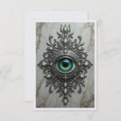 All Seeing Eye Brooch Card Bedankkaart (Voorkant / Achterkant)