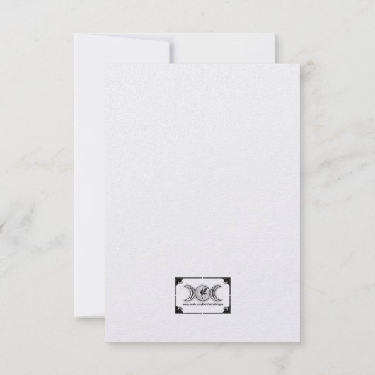 All Seeing Eye Brooch Card Bedankkaart (Achterkant)