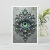 All Seeing Eye Brooch Card Bedankkaart (Staand voorkant)