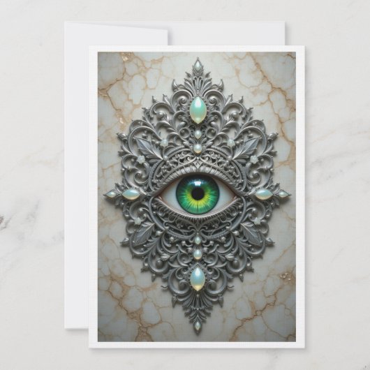 All Seeing Eye Brooch Card Bedankkaart (Voorkant)
