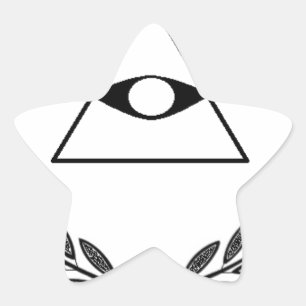 All Seeing Eye crest symboliek F&AM Ster Sticker