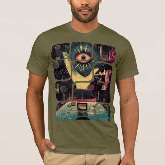 All-Seeing Eye Mannen T-shirt (Voorkant)