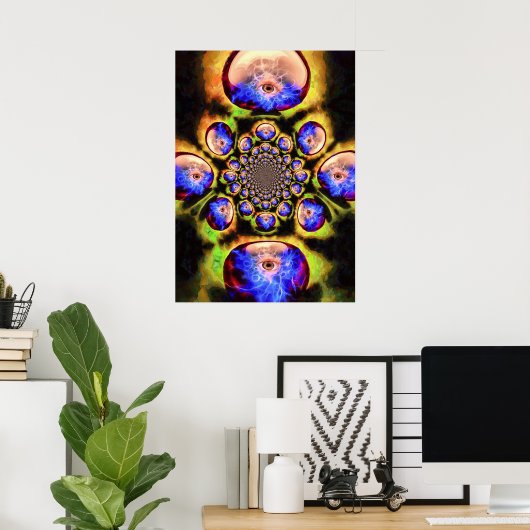 All seeing eye poster (Thuiskantoor)