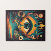 All Seeing Eye Puzzel | Psychedelische Kunst (Horizontaal)