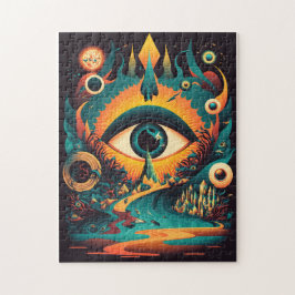 All Seeing Eye Puzzel | Psychedelische Kunst