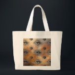 All-Seeinng Eye Grote Tote Bag<br><div class="desc">The All-Seeing Eye,  or Eye of Providence,  symbolizes divine omniscience,  protection,  and moral oversight,  representing a higher power that watches over humanity. This unique pattern was made by the polymer clay & mixed media artist Deborah K using AI.</div>