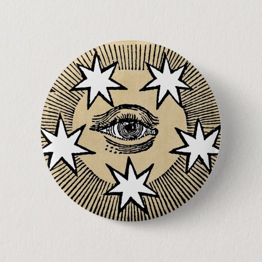 All-Seing Eye Ronde Button 5,7 Cm (Voorkant)
