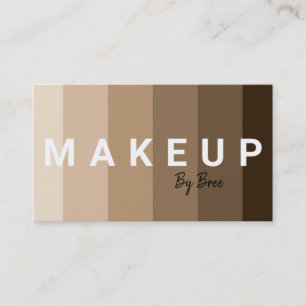 All Shades Foundation Skin Make-up Artiest Visitekaartje