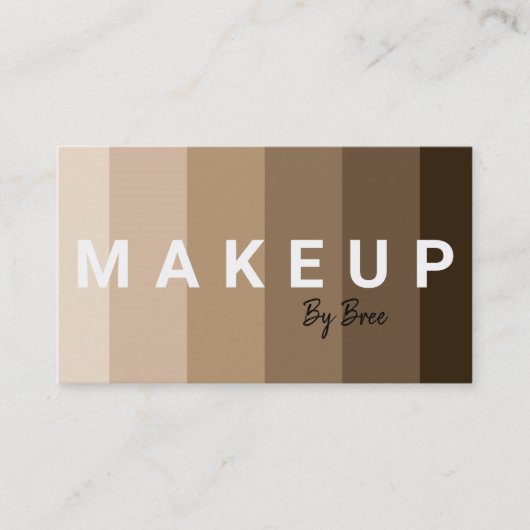 All Shades Foundation Skin Make Up Artiest Visitekaartje (Voorkant)