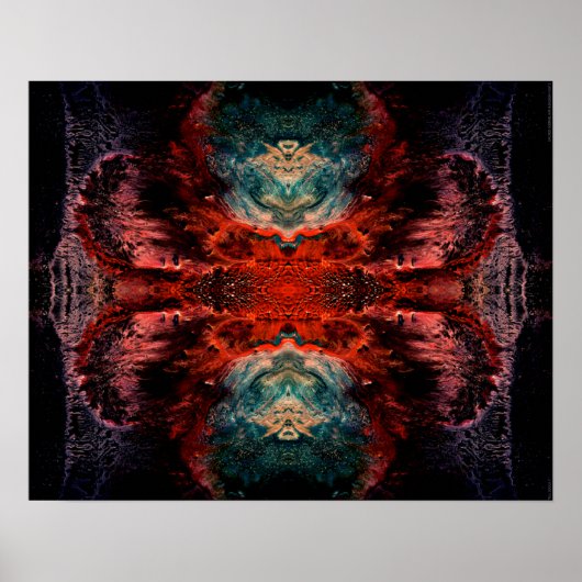 "All Souls 2" Psychedelic Abstract Visionary Art Poster (Voorkant)