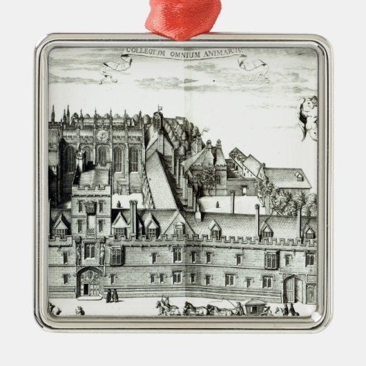 All Souls College, Oxford University, 1675 Metalen Ornament (Voorkant)