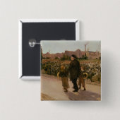 All Souls' Day, c.1882 Vierkante Button 5,1 Cm (Voorkant /achterkant)