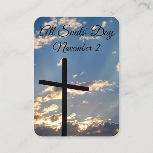 All Souls’ Day Prayer Card Plaatskaartje (Voorkant)