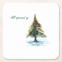 All spruced up kartonnen onderzetters