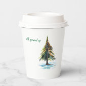 All spruced up papieren bekers (Achterkant)