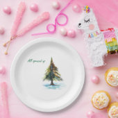 All spruced up papieren bordje (Feest)