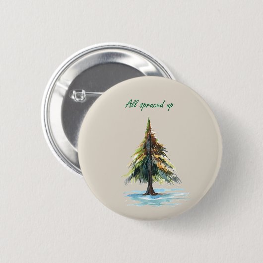 All spruced up ronde button 5,7 cm (Voorkant /achterkant)