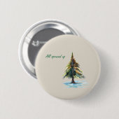 All spruced up ronde button 5,7 cm (Voorkant /achterkant)