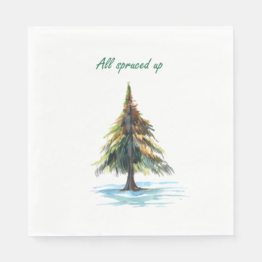 All spruced up servet (Voorkant)