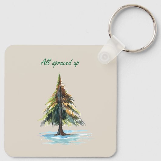 All spruced up sleutelhanger (Achterkant)