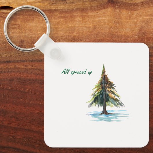 All spruced up sleutelhanger (Voorkant)