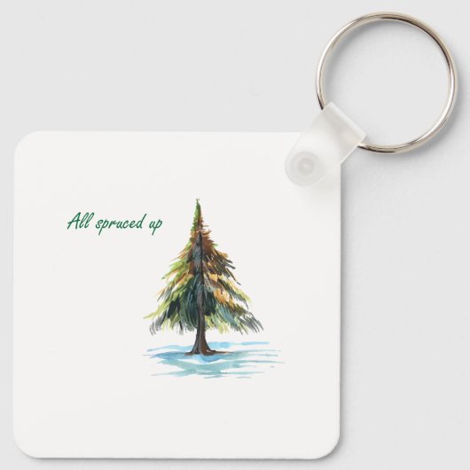 All spruced up sleutelhanger (Achterkant)