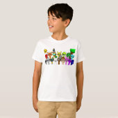 All Sprunki Fun Simon Oren Funbot Pinki Wenda  T-shirt (Voorkant volledig)