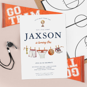 All Star 1e verjaardag   Basketbal Champ Verjaarda Kaart