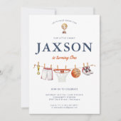 All Star 1e verjaardag | Basketbal Champ Verjaarda Kaart (Voorkant)