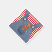 All-Star 2e verjaardag Denim Overalls Paper Napkin Servet (Hoek)