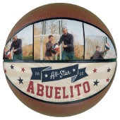 All-Star Abuelito Custom Photo Grandpa Basketbal (Voorkant)