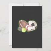 All Star All Sports Theme Kinderen Verjaardag Kaart (Achterkant)