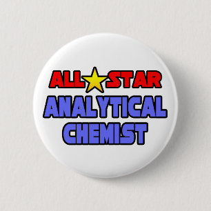 All Star Analytische Chemicus Ronde Button 5,7 Cm