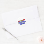 All Star Analytische Chemicus Ronde Sticker (Envelop)