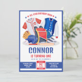 All Star Atleet Kinder Honkbal Verjaardag Kaart (Staand voorkant)